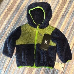 Spyder Hooded Zip Front Jacket sz 12 month